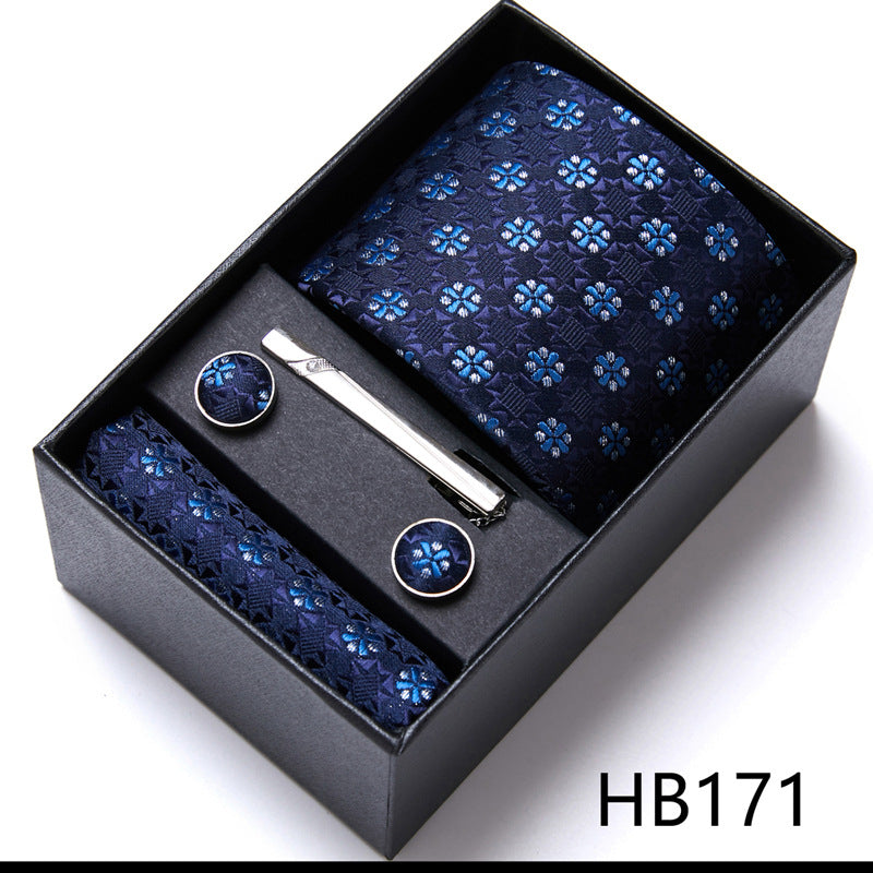 Men'S Tie Six-Piece Suit Gift Box Group Tie Business Formal Wedding Tie Image