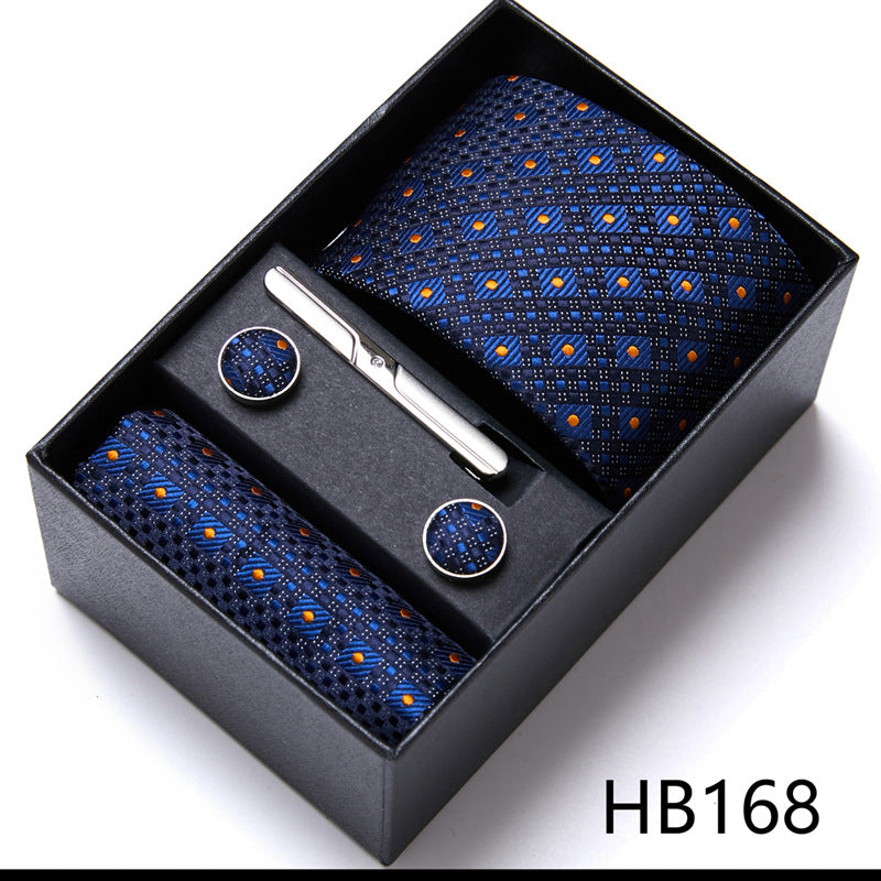 Men'S Tie Six-Piece Suit Gift Box Group Tie Business Formal Wedding Tie Image