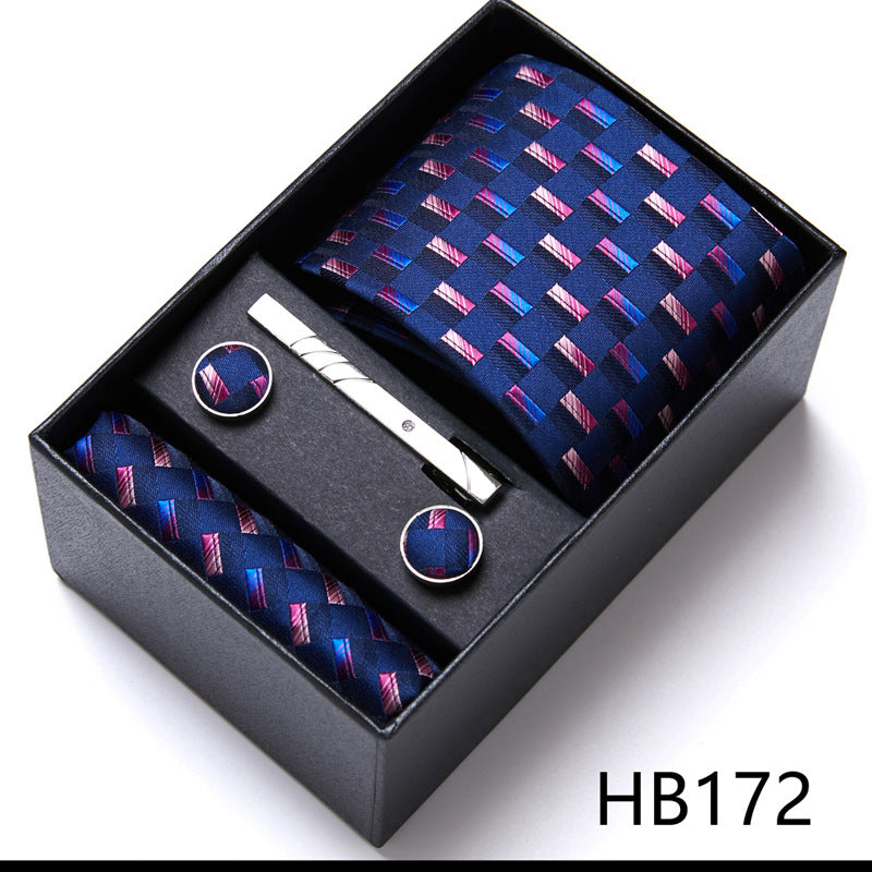 Men'S Tie Six-Piece Suit Gift Box Group Tie Business Formal Wedding Tie Image