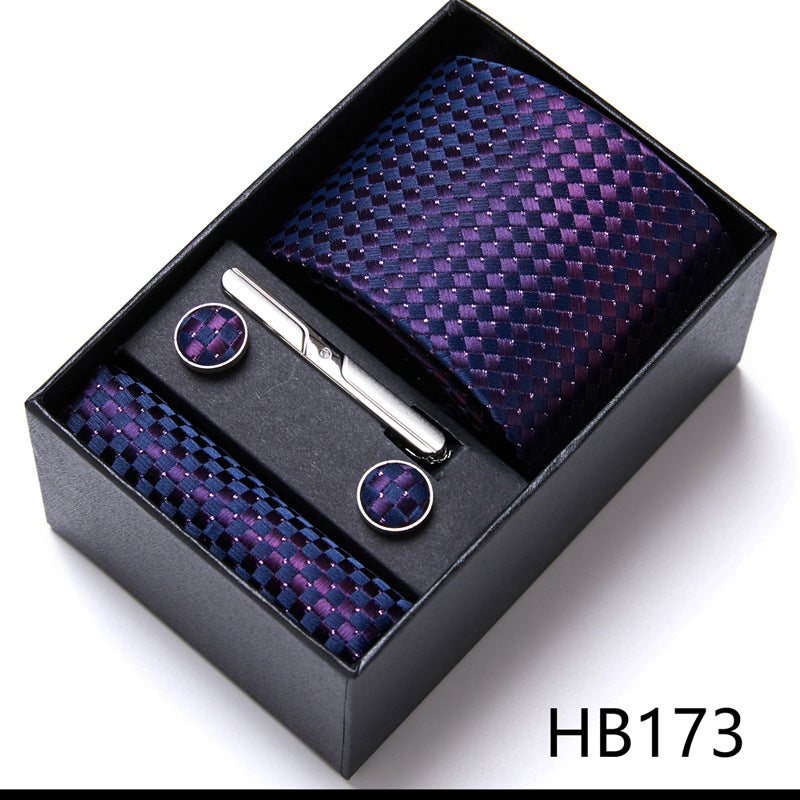 Men'S Tie Six-Piece Suit Gift Box Group Tie Business Formal Wedding Tie Image