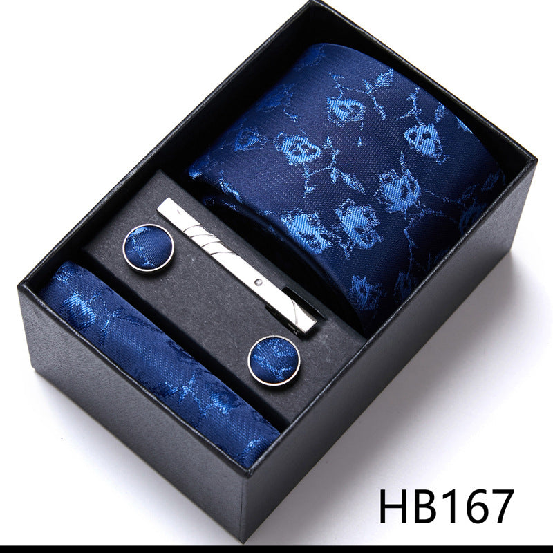 Men'S Tie Six-Piece Suit Gift Box Group Tie Business Formal Wedding Tie Image