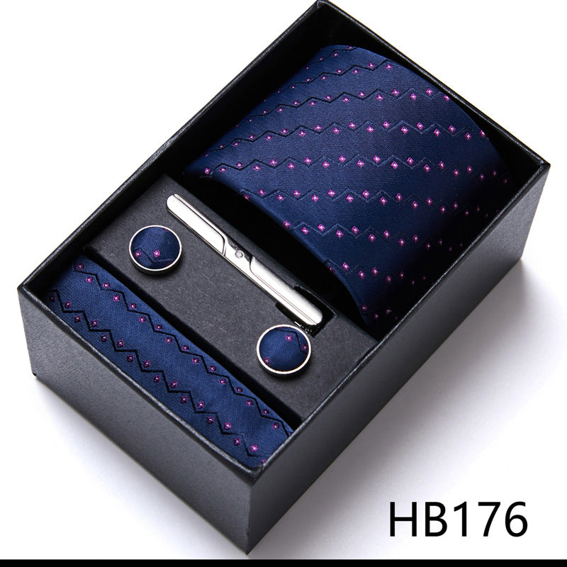 Men'S Tie Six-Piece Suit Gift Box Group Tie Business Formal Wedding Tie Image