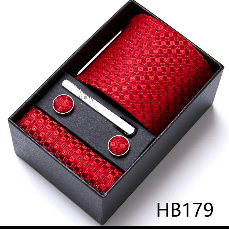 Men'S Tie Six-Piece Suit Gift Box Group Tie Business Formal Wedding Tie Image