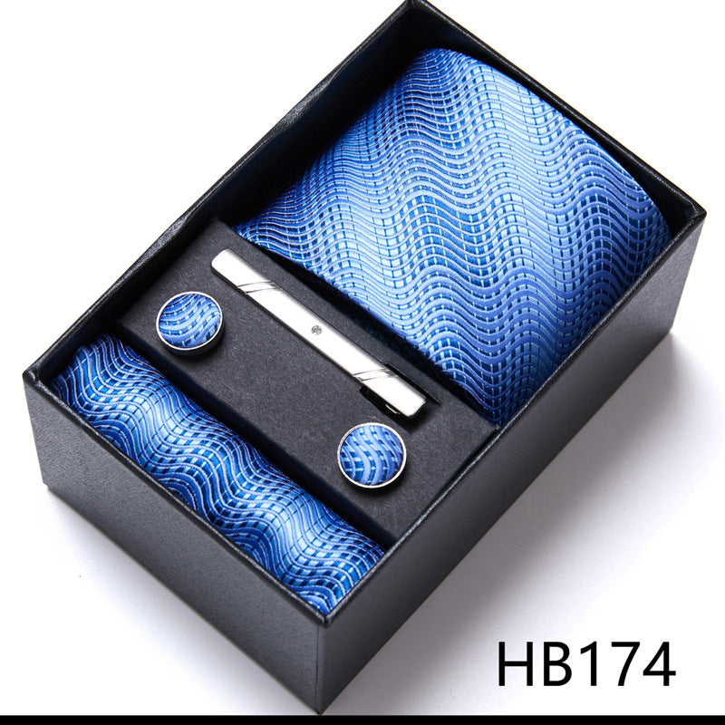 Men'S Tie Six-Piece Suit Gift Box Group Tie Business Formal Wedding Tie Image