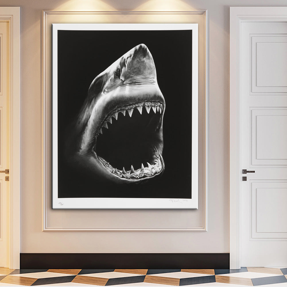 Modern Canvas Painting Shark Canvas Painting Image