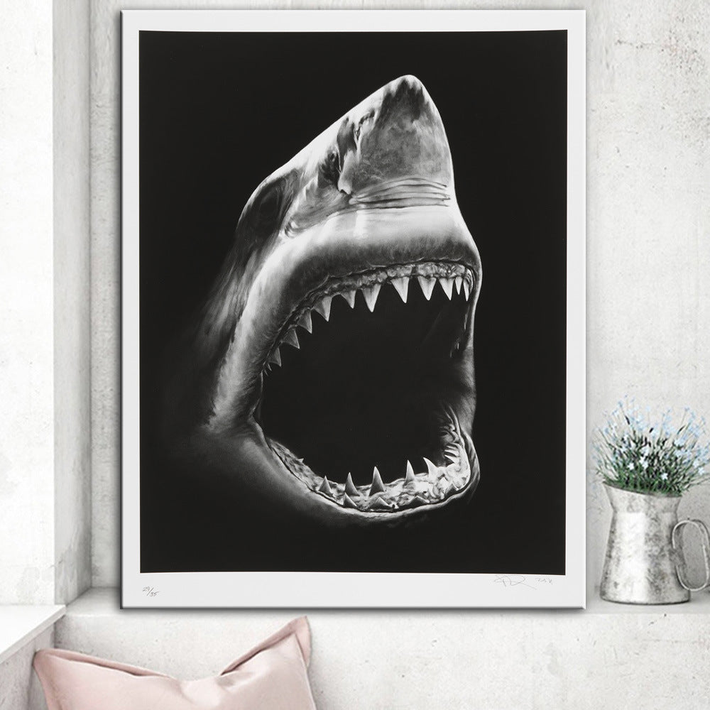 Modern Canvas Painting Shark Canvas Painting Image