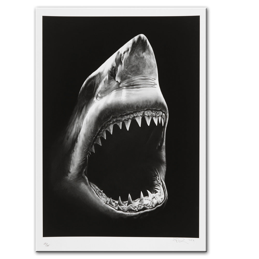 Modern Canvas Painting Shark Canvas Painting Image