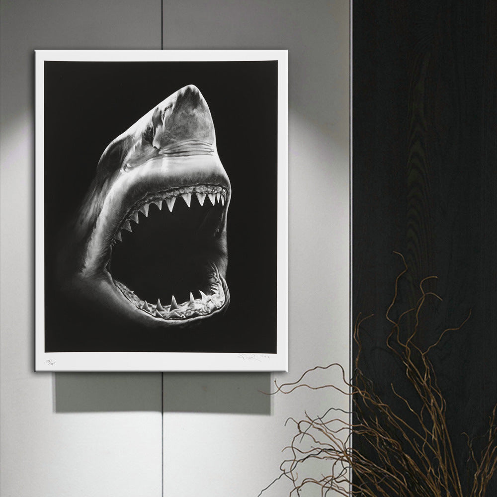 Modern Canvas Painting Shark Canvas Painting Image