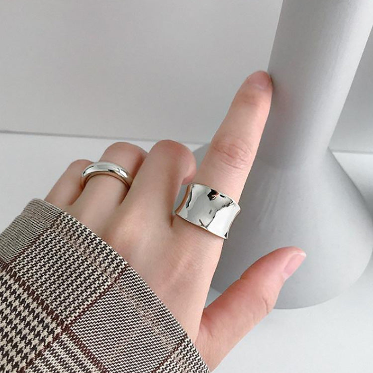 Big Wide Finger Ring Jewelries New Cool Large Geometric Image