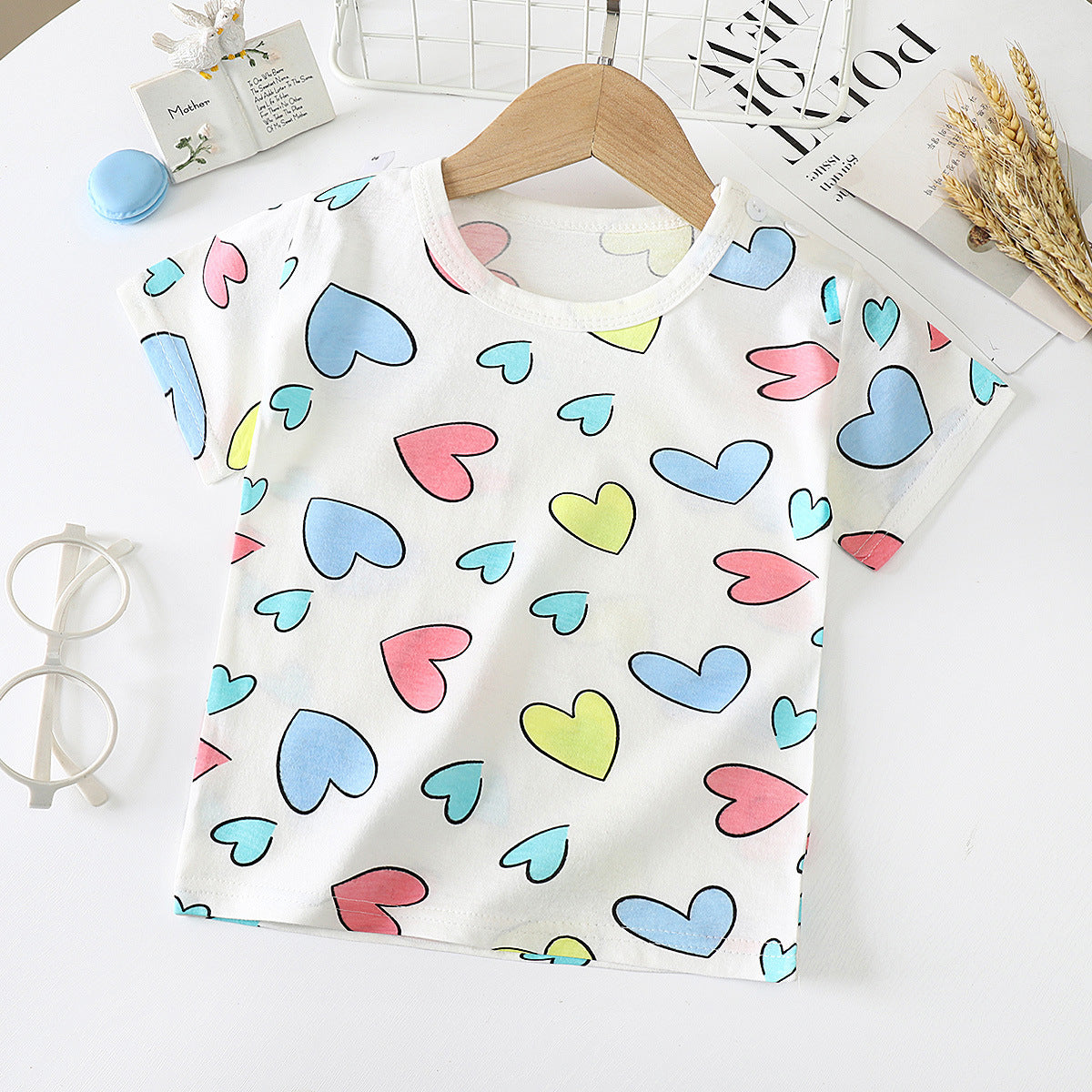 Children's Short-sleeved T-shirt cotton Baby Half-sleeved Bottoming Shirt Image