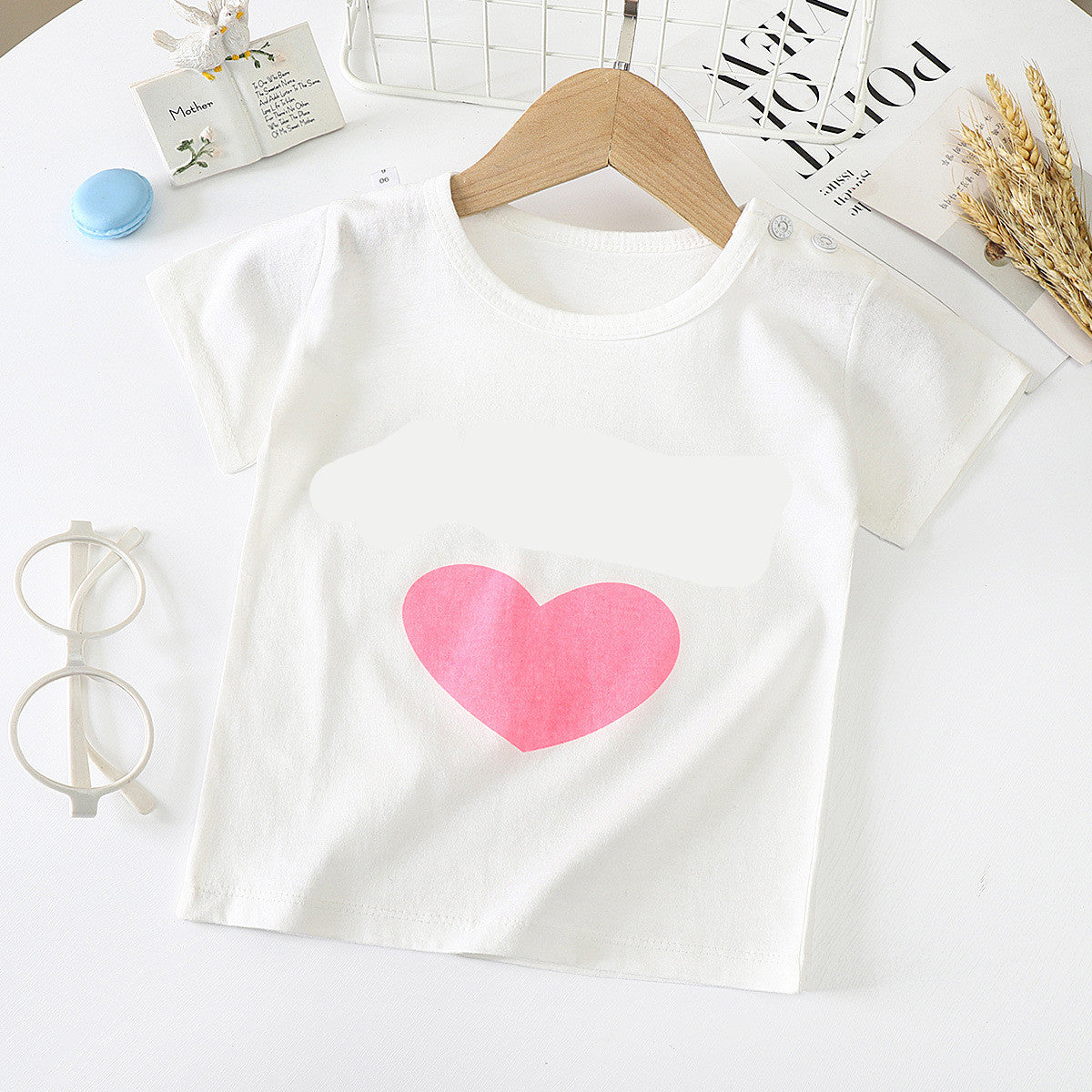 Children's Short-sleeved T-shirt cotton Baby Half-sleeved Bottoming Shirt Image