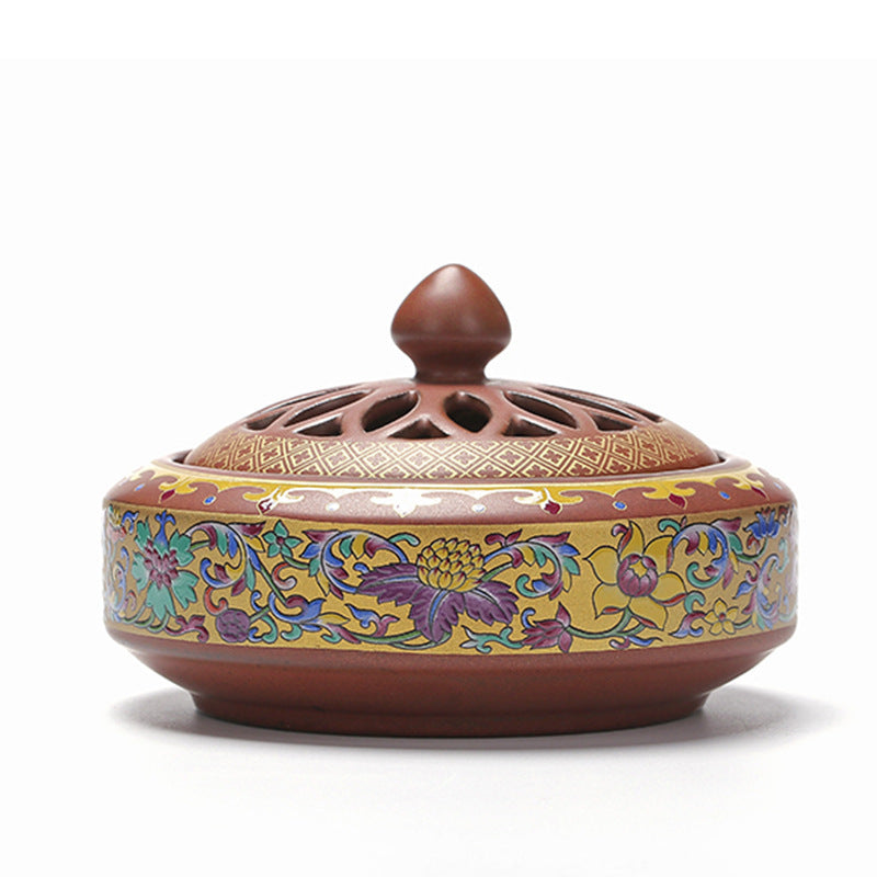 Ceramic Cloisonne Incense Burner, Backward Incense Burner, Incense Channel Enamel Image