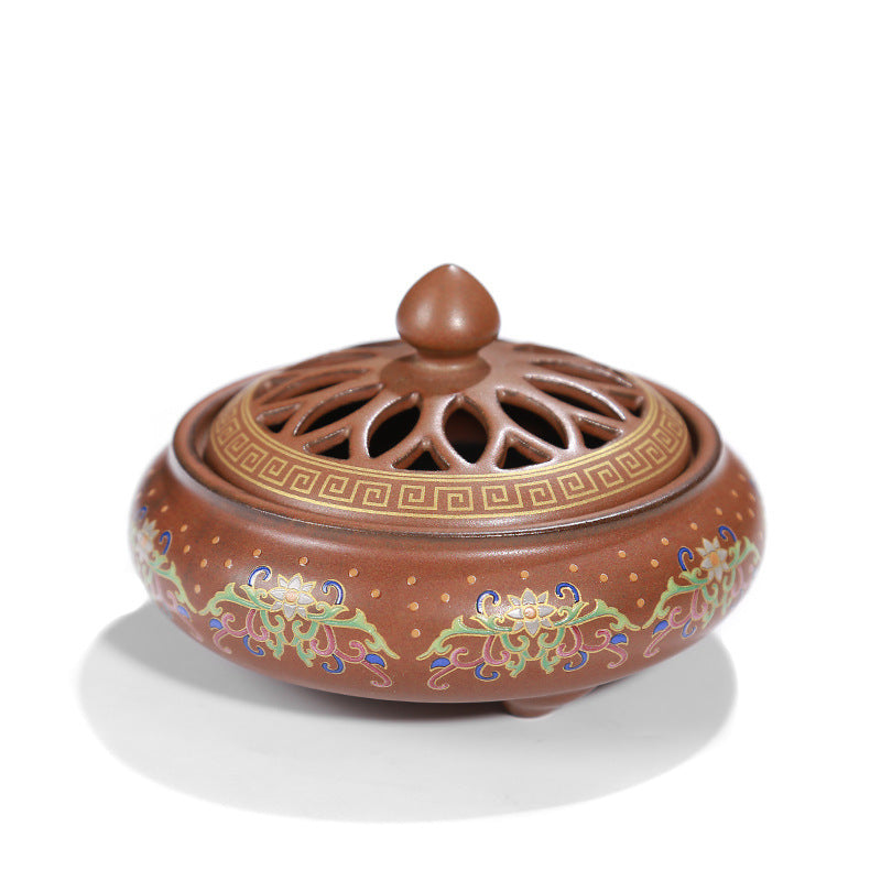 Ceramic Cloisonne Incense Burner, Backward Incense Burner, Incense Channel Enamel Image