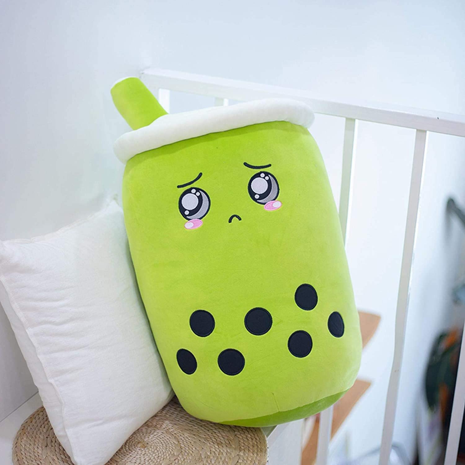 Cute Fruit Drink Plush Stuffed Soft Strawberry Milk Tea Plush Boba Tea Cup Toy Bubble Tea Pillow Cushion Kids Gift Image