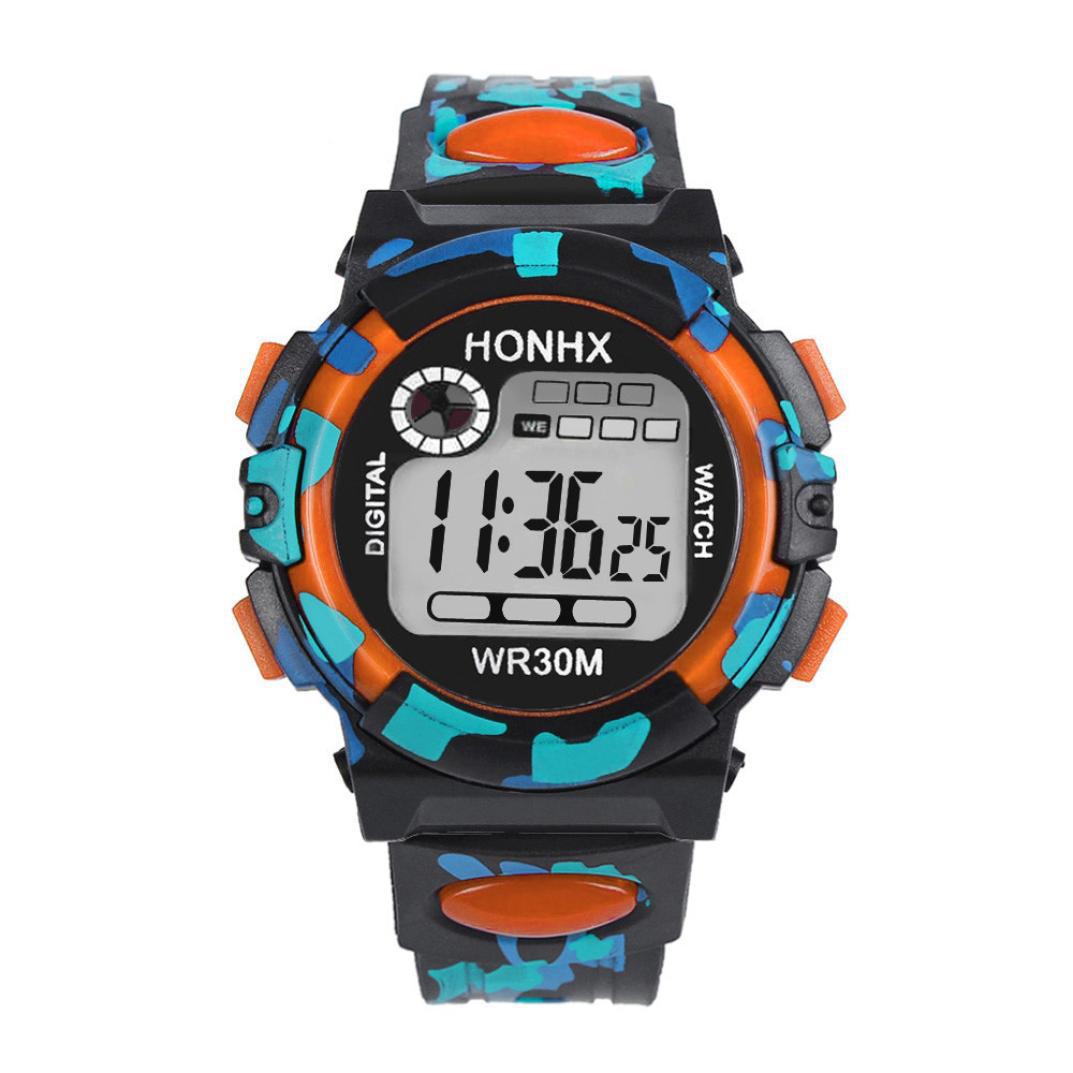 Digital Chronograph Calendar Waterproof One-eye Camouflage Sports Watch