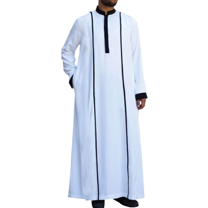 Muslim Costume Halloween Long Sleeve C Suit Kaftan Islamic Jubba Costume Robe Image