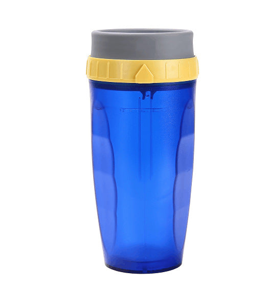 No Cover Twist Cup Travel Portable Cup Double Insulation Tumbler Straw Sippy Water Bottles Portable For Children Adults Image