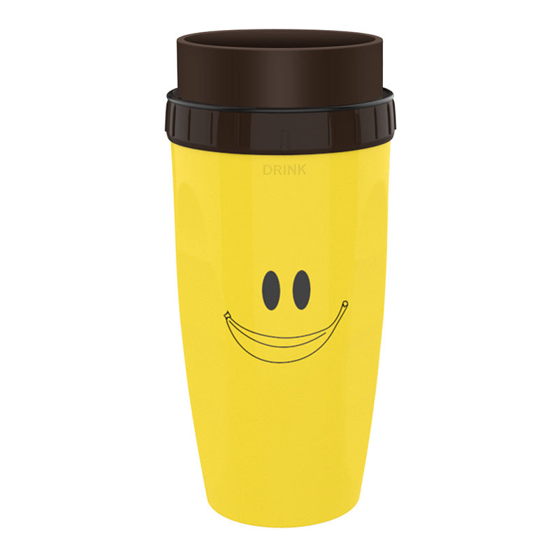 No Cover Twist Cup Travel Portable Cup Double Insulation Tumbler Straw Sippy Water Bottles Portable For Children Adults Image