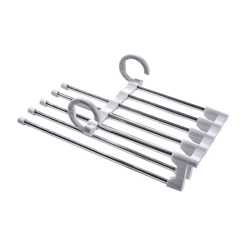 Telescopic Folding Multifunctional Pants Rack Pants Hanger Household Image