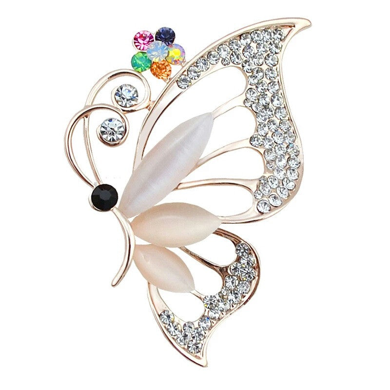 Temperament Crystal All-match Brooch Alloy Jewelry Ladies Wear Corsage