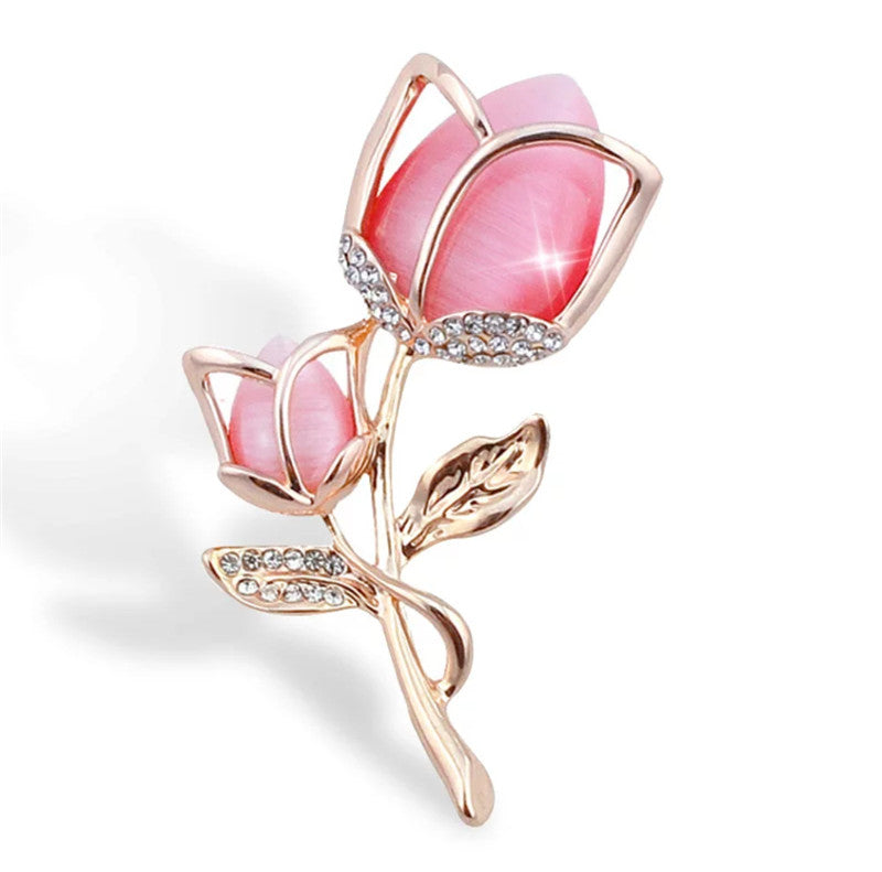 Temperament Crystal All-match Brooch Alloy Jewelry Ladies Wear Corsage Image