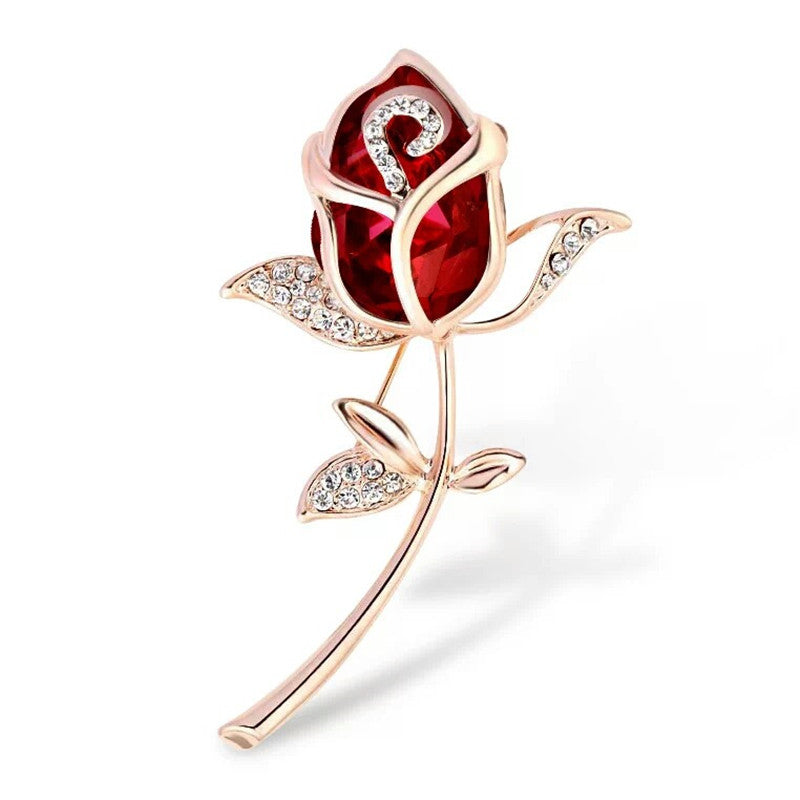 Temperament Crystal All-match Brooch Alloy Jewelry Ladies Wear Corsage Image