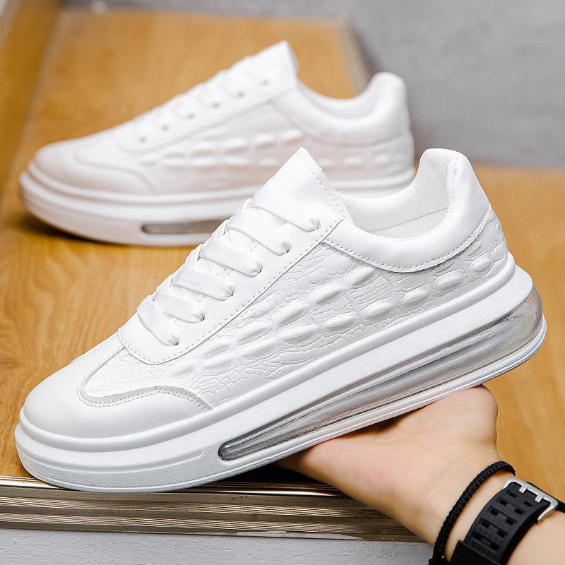 Trendy Leather Men's Shoes Fashion Casual Sneakers Image