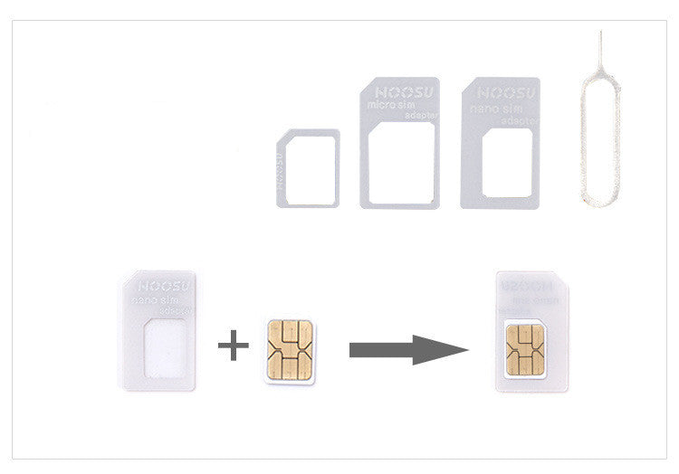 SIM Card Pin Recovery Card Mobile Phone Card Sleeve Four-in-one Conversion Card Image