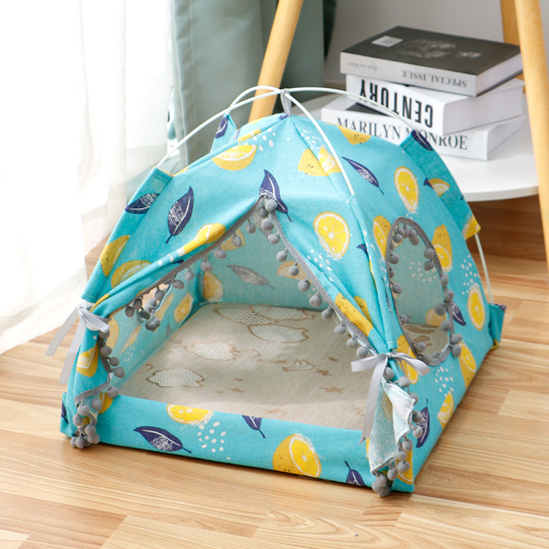 Cat Tent Cat Cat House Enclosed Pet Bed Image