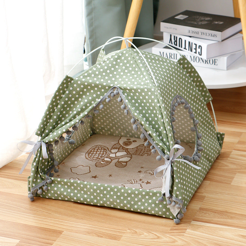 Cat Tent Cat Cat House Enclosed Pet Bed Image