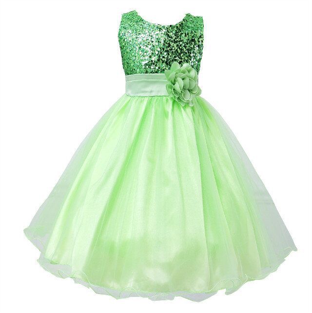 Baby Sequin Dress Flower Girl Wedding Princess Dress Image