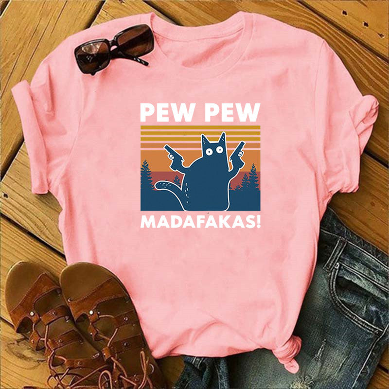 Short Sleeve Pew Maddakas T-Shirt European Size Top Image