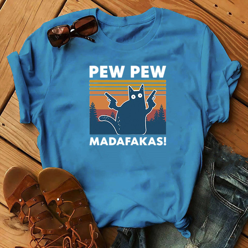 Short Sleeve Pew Maddakas T-Shirt European Size Top Image