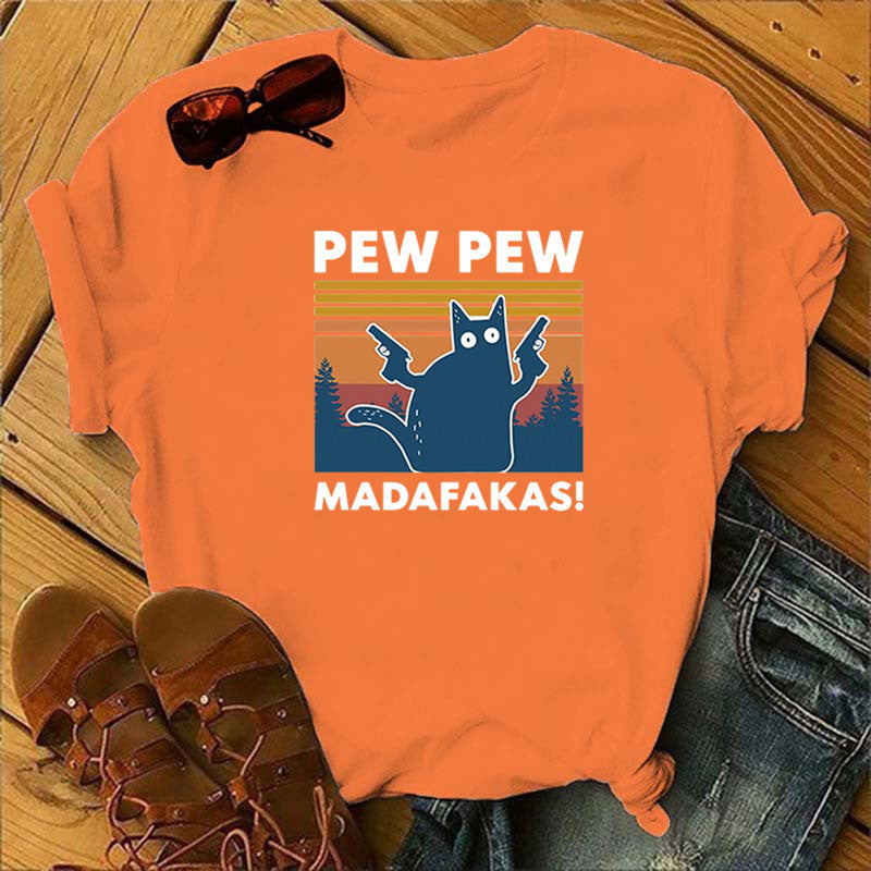 Short Sleeve Pew Maddakas T-Shirt European Size Top Image