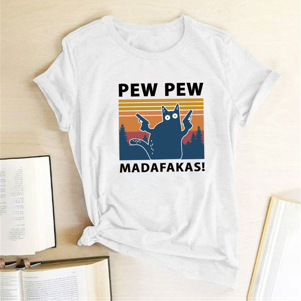 Short Sleeve Pew Maddakas T-Shirt European Size Top Image