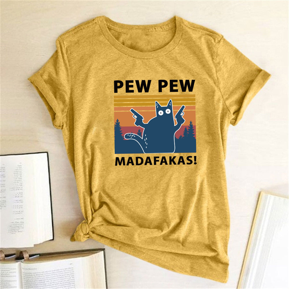 Short Sleeve Pew Maddakas T-Shirt European Size Top Image