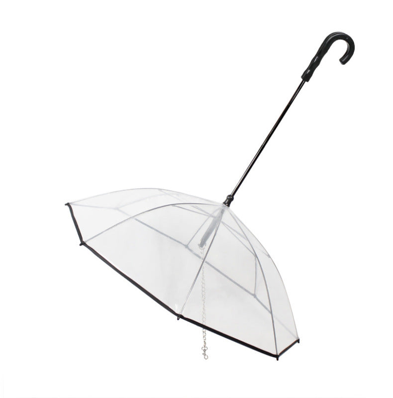 Transparent Pet Umbrella Dog Umbrella Pet Products Image