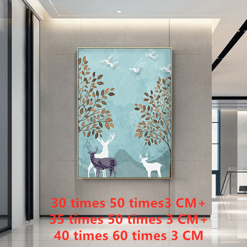 Nordic Modern Forest Landscape Living Room Wall Painting Canvas Painting Image