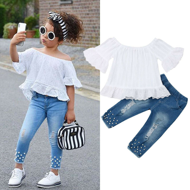 Shirt Shorts Girls Girl Kids Clothes For Baby Set Children Image