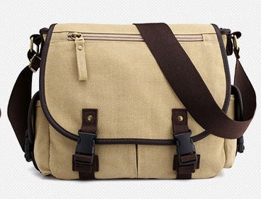 Men's Canvas Shoulder Bags Casual Men's Bags Messenger Bags Multifunctional Bags Image