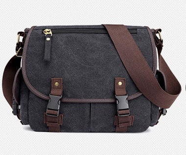 Men's Canvas Shoulder Bags Casual Men's Bags Messenger Bags Multifunctional Bags Image