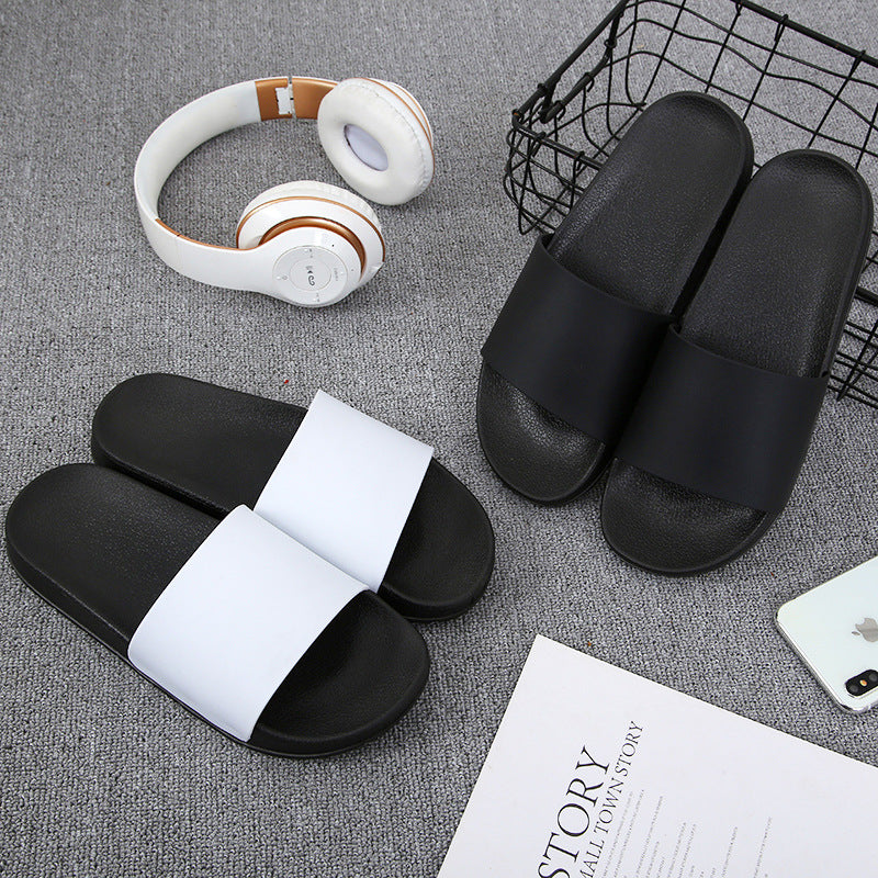 Shoes for Men Slippers Summer Home Slippers Men Black White Fashion Brand Men Shoes Non-slip Slides Men Luxury Designers Slides Image