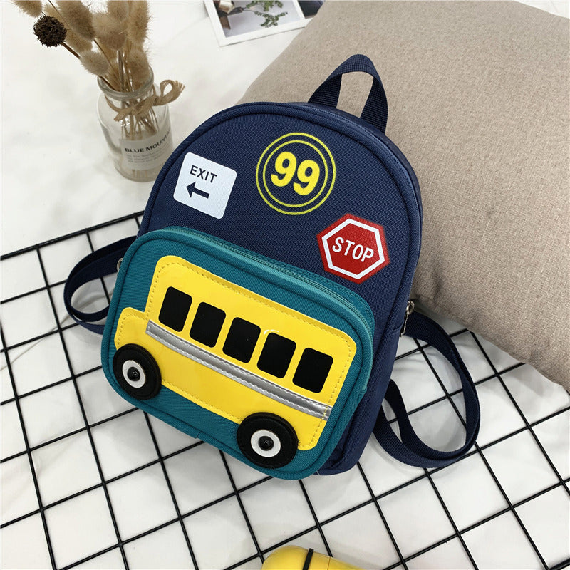 Heopono Durable Nice Little Children School Book Bag Small Boys Girls Cartoon Cute Mini Funny Back to School Backpack for Kids Image