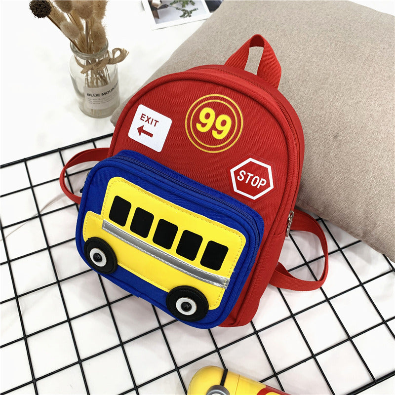 Heopono Durable Nice Little Children School Book Bag Small Boys Girls Cartoon Cute Mini Funny Back to School Backpack for Kids Image