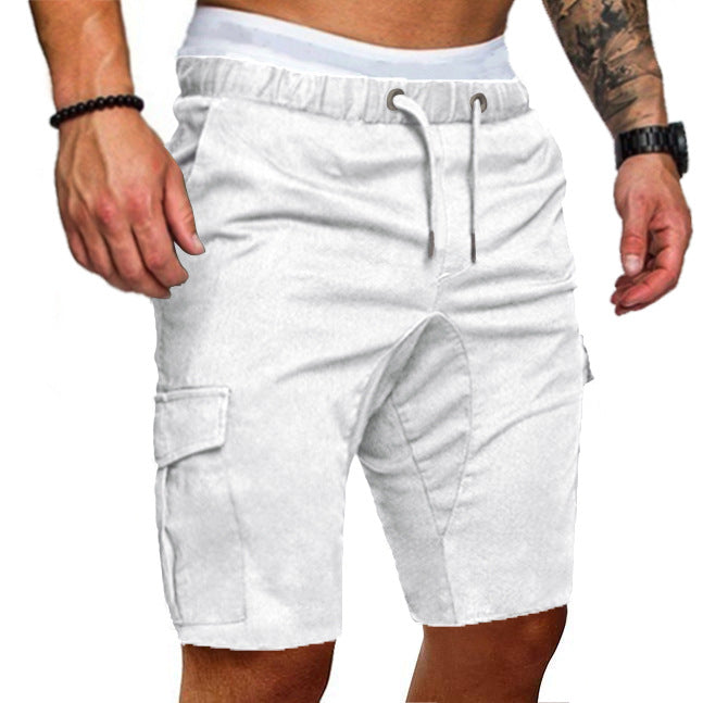 Casual tooling multi-pocket casual men's shorts Image