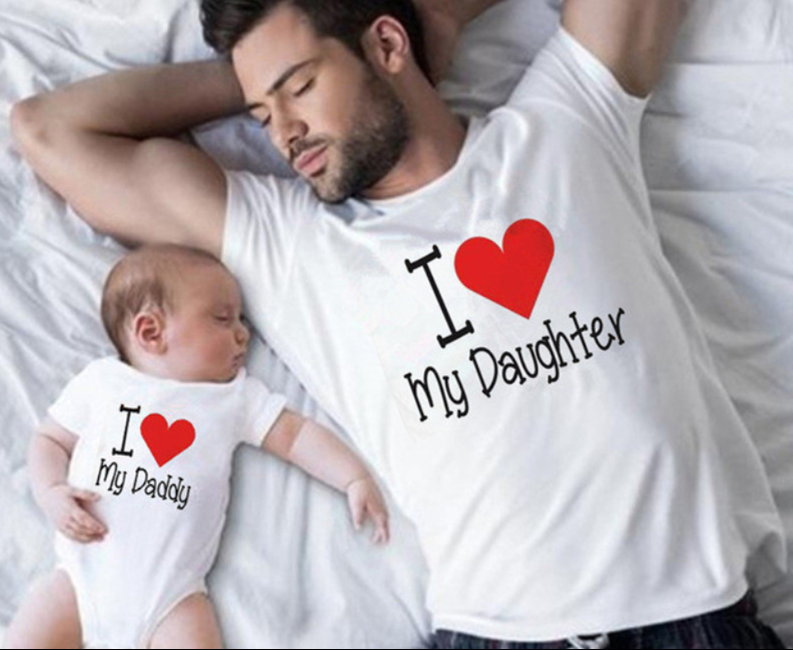 Father Women's T-shirt Parent-child Top Short Sleeve Image