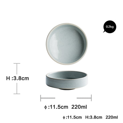 Household Dinner Plate, Flat Plate, Bowl And Plate Set