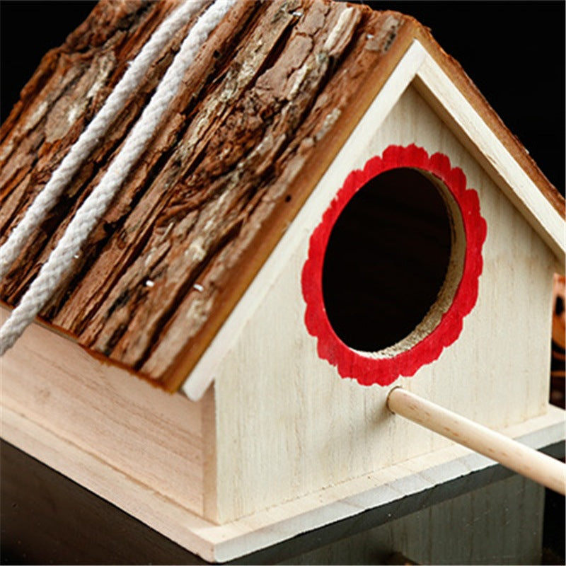 Bird House Bird Nest Outdoor Tree Parrot Breeding Box Image