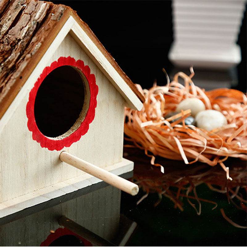 Bird House Bird Nest Outdoor Tree Parrot Breeding Box Image