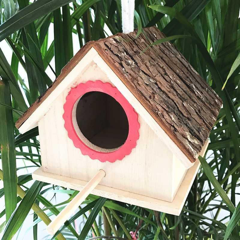 Bird House Bird Nest Outdoor Tree Parrot Breeding Box Image